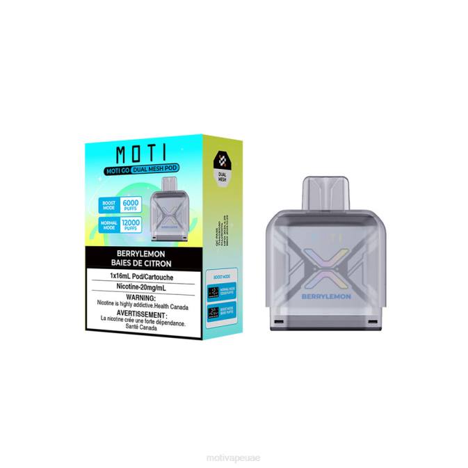 MOTI vape Abu Dhabi - MOTI Go Pro جراب يمكن التخلص منه ليمون التوت 8624Y90
