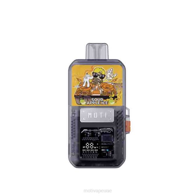 MOTI vape flavors - MOTI Go Pro جراب + جهاز يمكن التخلص منه جليد التفاح الحامض 8624Y77