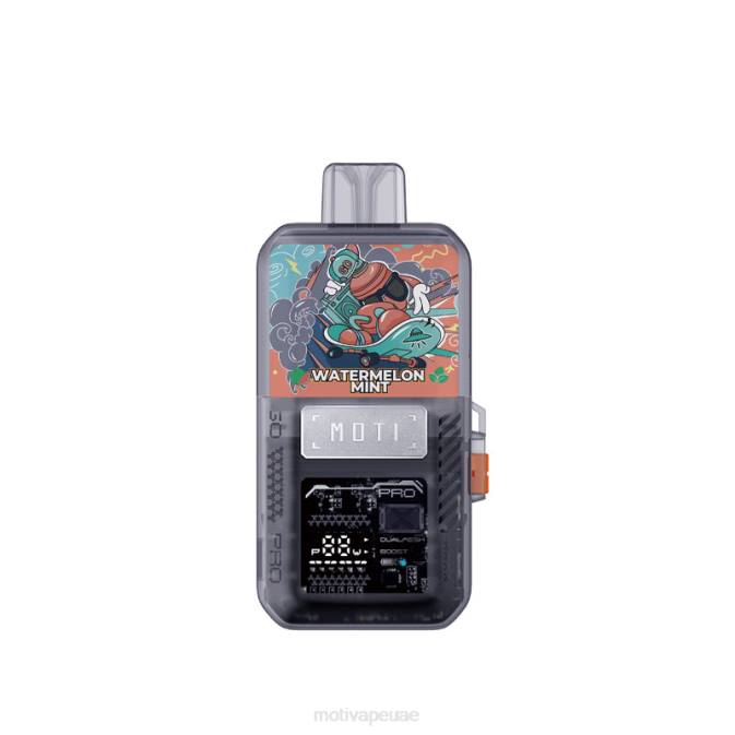 MOTI vape kit UAE - MOTI Go Pro جراب + جهاز يمكن التخلص منه نعناع البطيخ 8624Y78