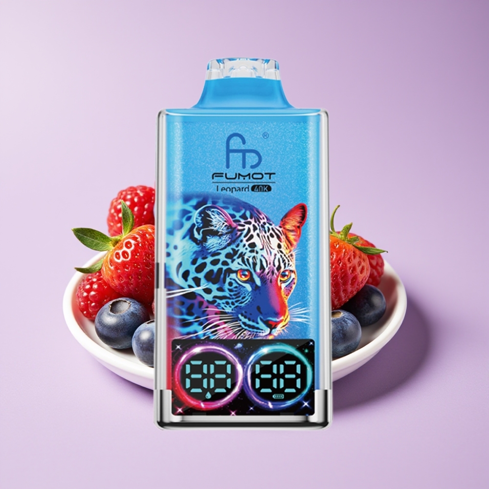 Fumot Leopard 40000 نَفَث شيشة إلكترونية بطارية 700mAh ثنائية الشبكة تيوب رقمي توت مشكل