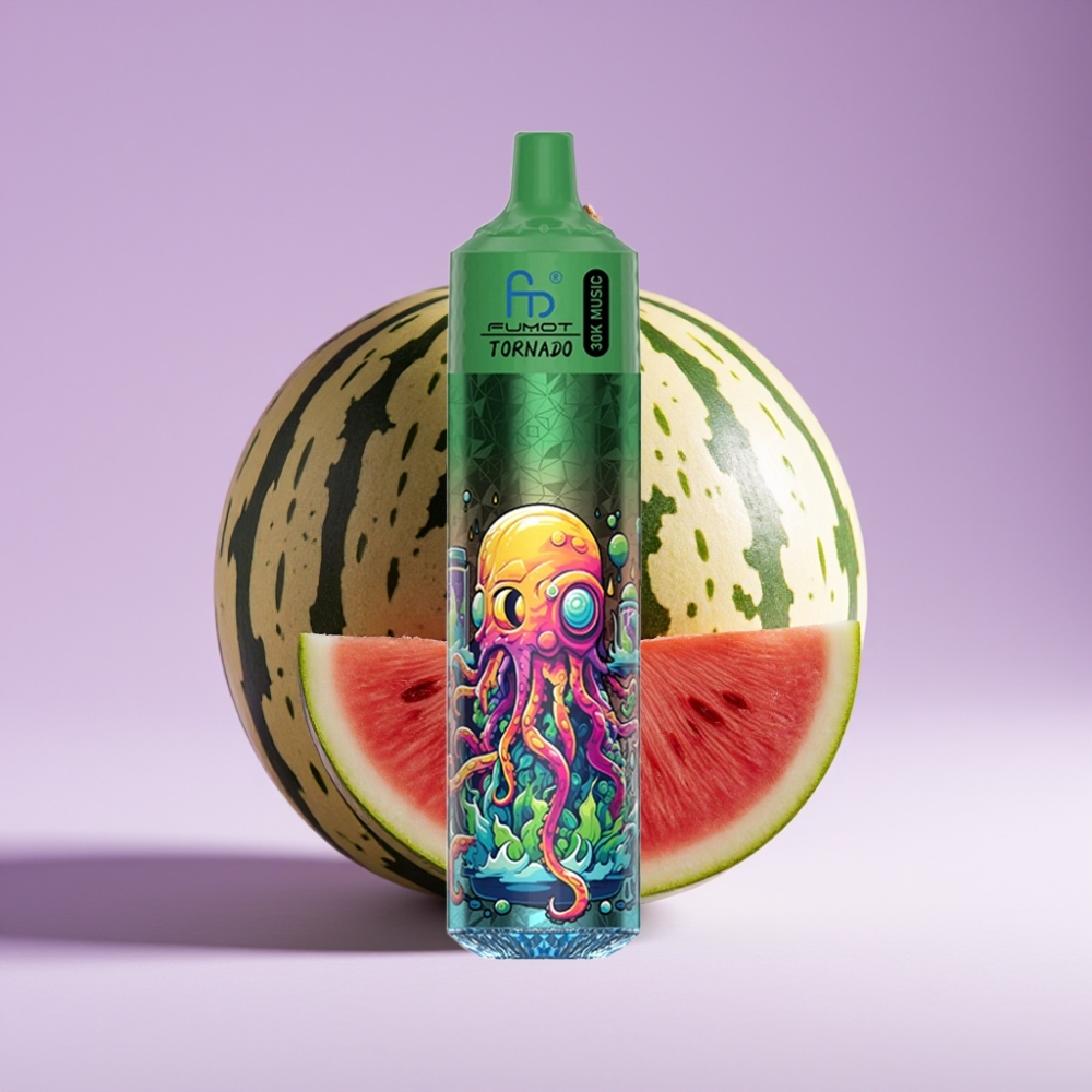 Fumot RandM Tornado 30000 Puffs 30mL بطارية 600mAh بنكهة البطيخ والكانتالوب
