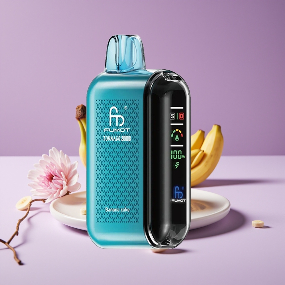 Fumot Tornado 20000 Puffs Dual Mesh Coil 20ml 850mAh Banana Cake