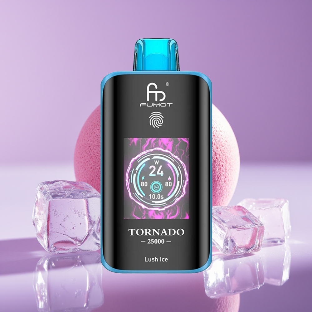 Fumot Tornado 25000 Puffs شاشة HD بطارية 700mAh نكهة لوش آيس