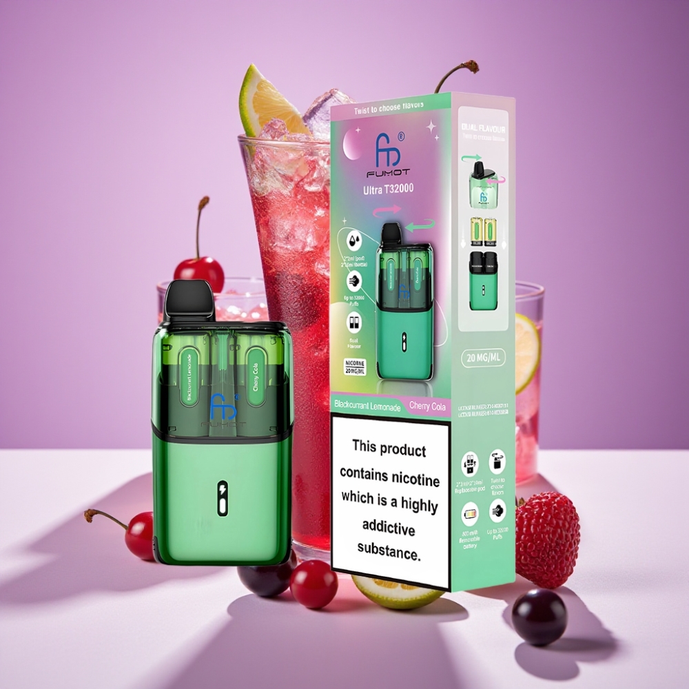 Fumot Ultra T32000 800mAh 24ml Type-C Blackcurrant Lemonade - Cherry Cola