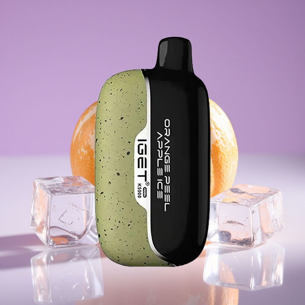 IGET Moon K5000 Puff Orange Peel Apple Ice 81.5g PC 1.35 Ohm Mesh 49.5x25.3x99.4mm
