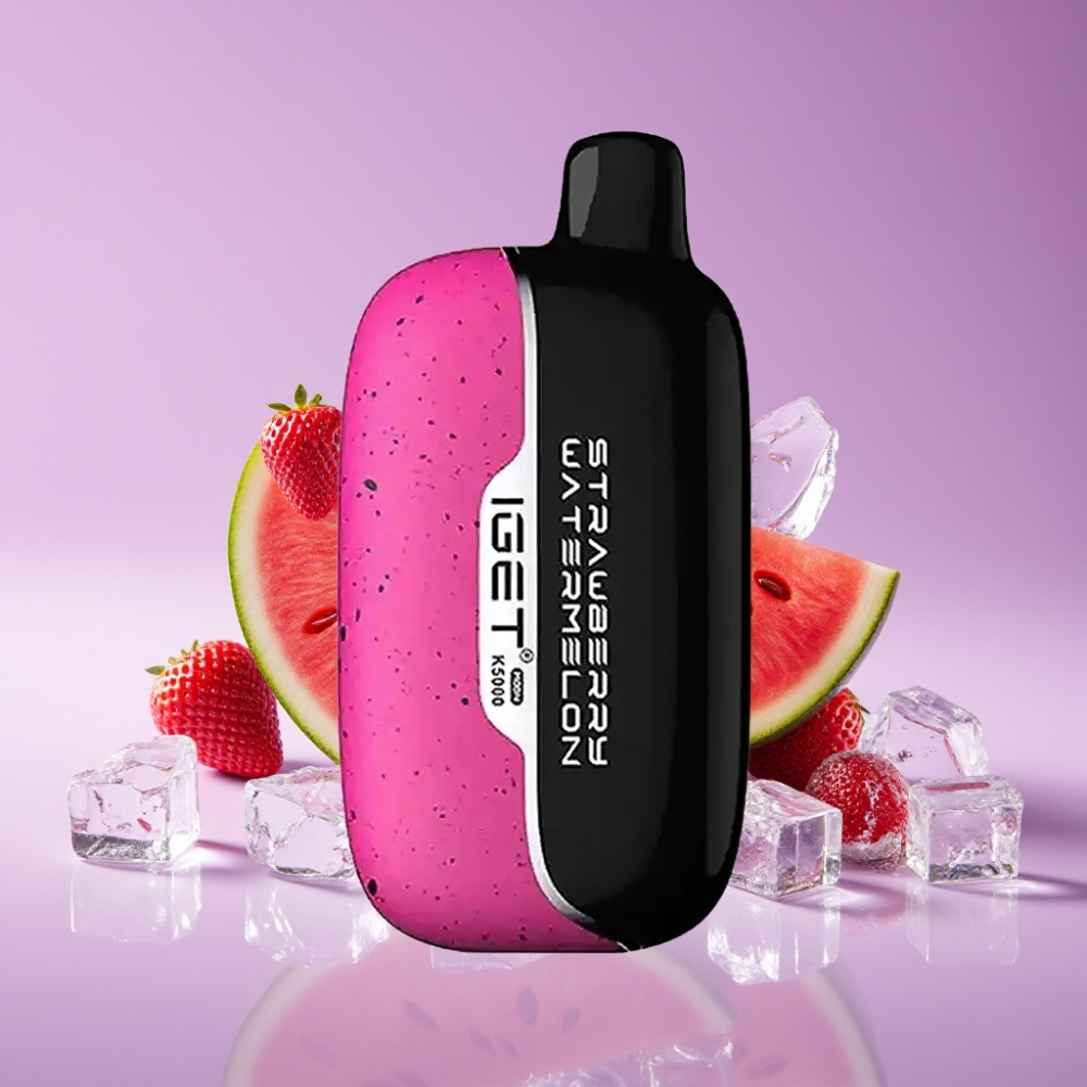 IGET Moon K5000 Puff Strawberry Watermelon Ice 81.5g PC Mesh 1.35Ohm 49.5x25.3x99.4mm