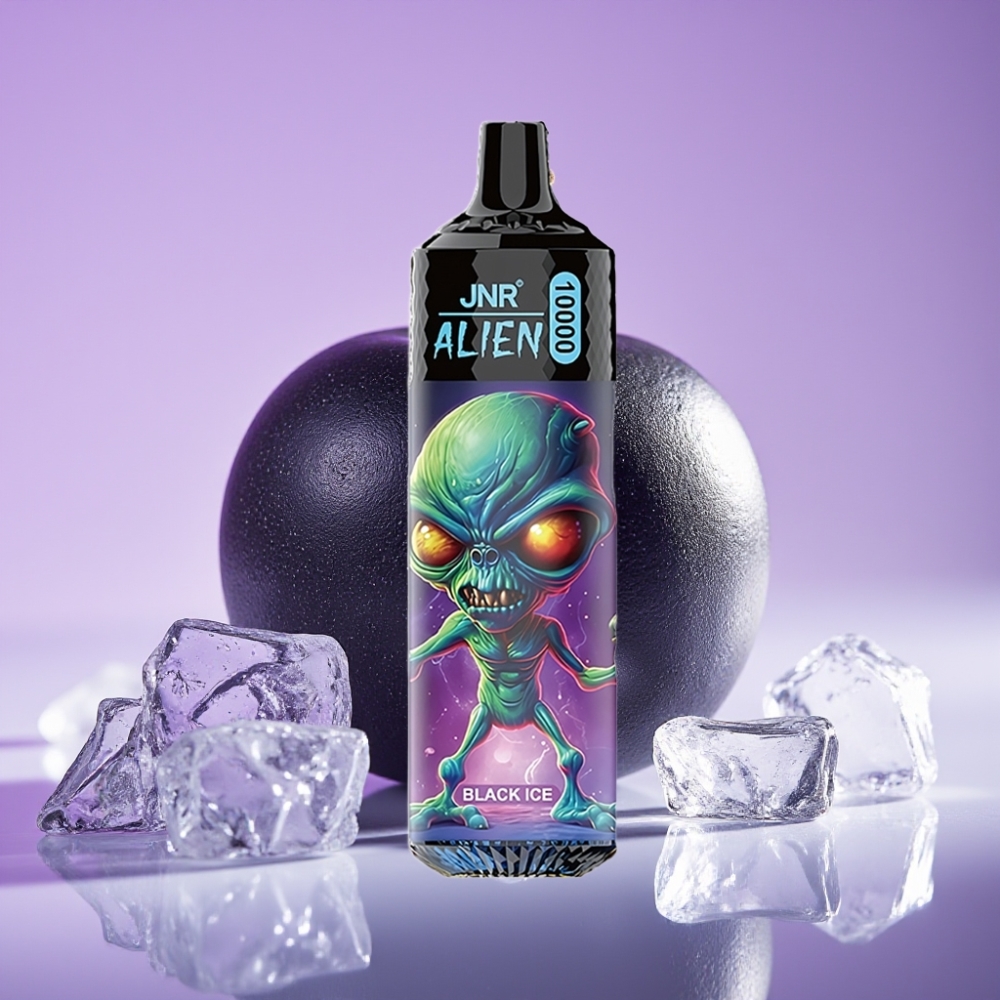 JNR Alien 10000 Puffs 850mAh 20ml Black Ice LED RGB