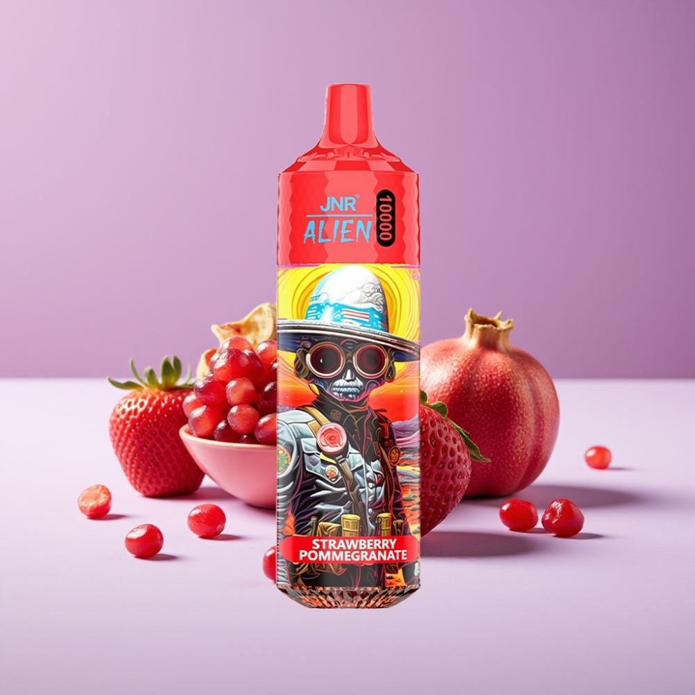 JNR Alien 10000 Puffs 850mAh 20ml فراولة رمان