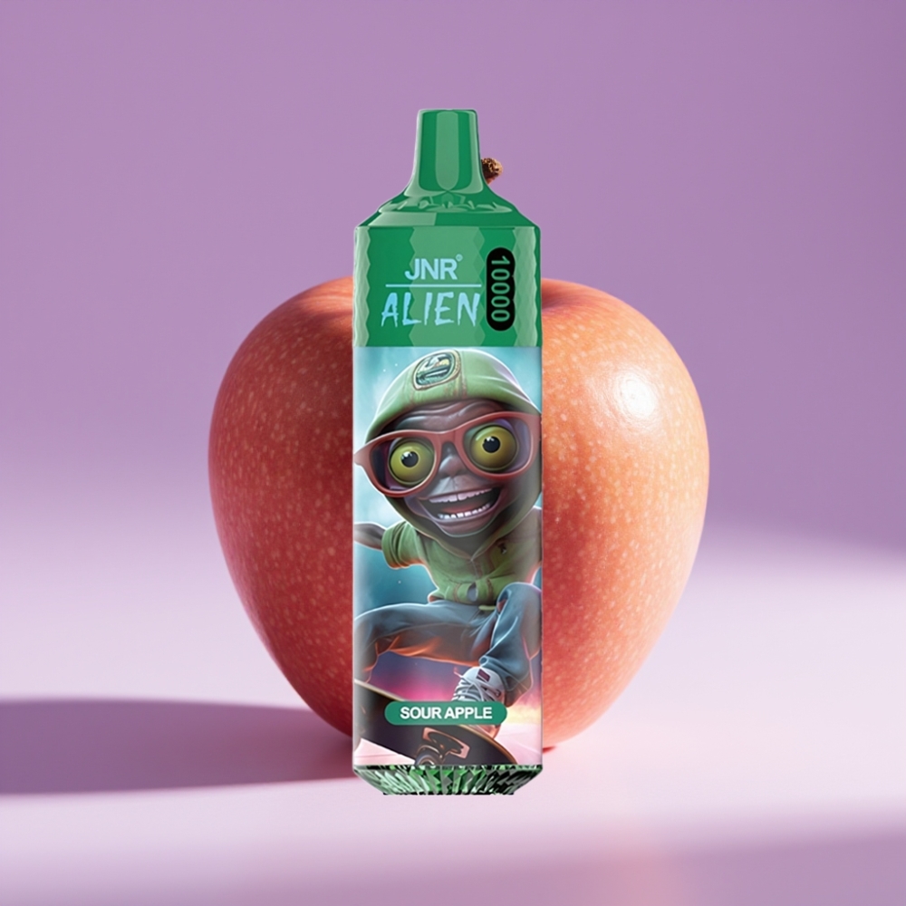 JNR Alien 10000 Puffs 850mAh 20ml تفاحة حامضة