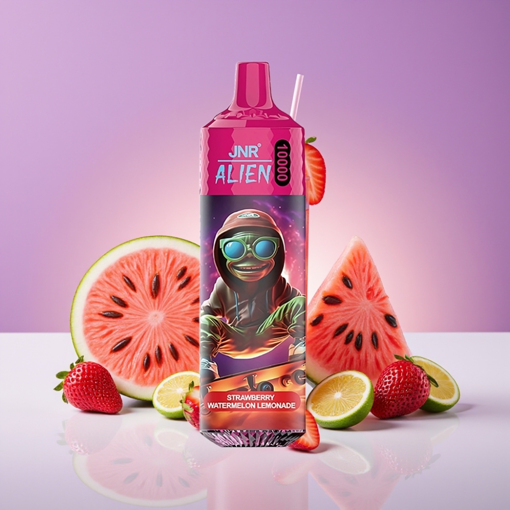 JNR Alien 10000 Puffs 850mAh 20ml Type-C فراولة بطيخ ليموناضة