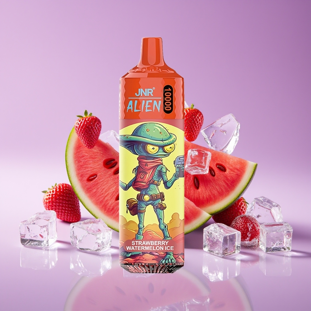 JNR Alien 10000 Puffs 850mAh 20ml Type-C فراولة بطيخ مثلج