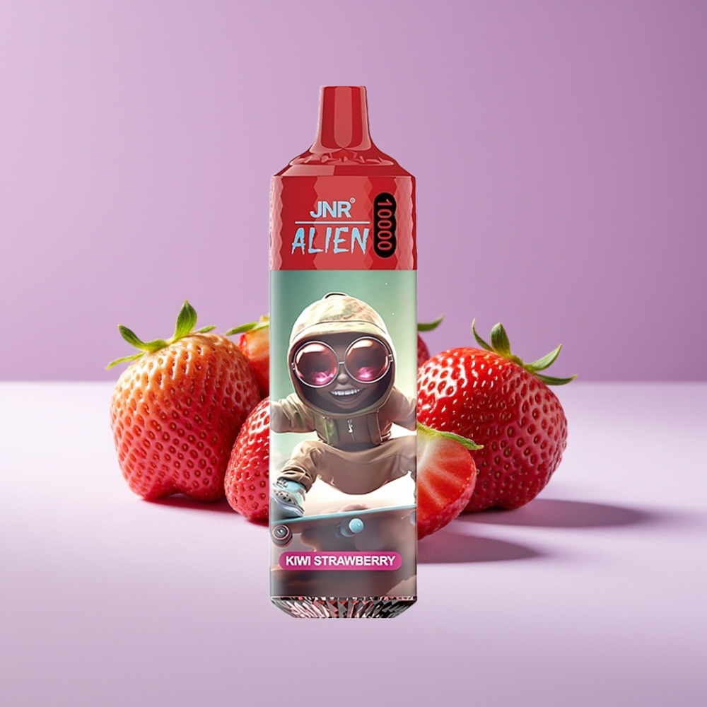 JNR Alien 10000 Puffs 850mAh Type-C LED كيوي فراولة