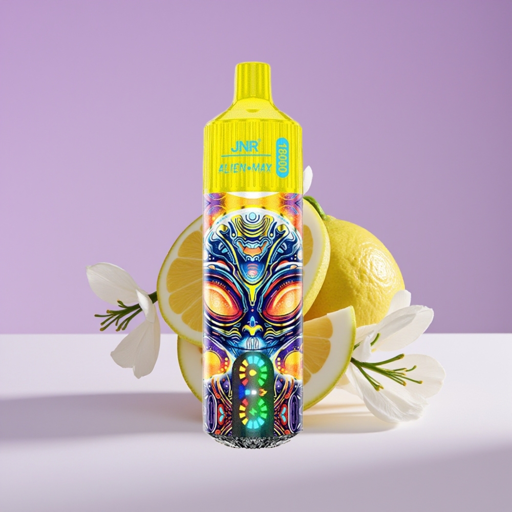 JNR Alien Max 18000 نفخة شاشة LED ذكية ثنائي ملف شبكي ليمون ولايم