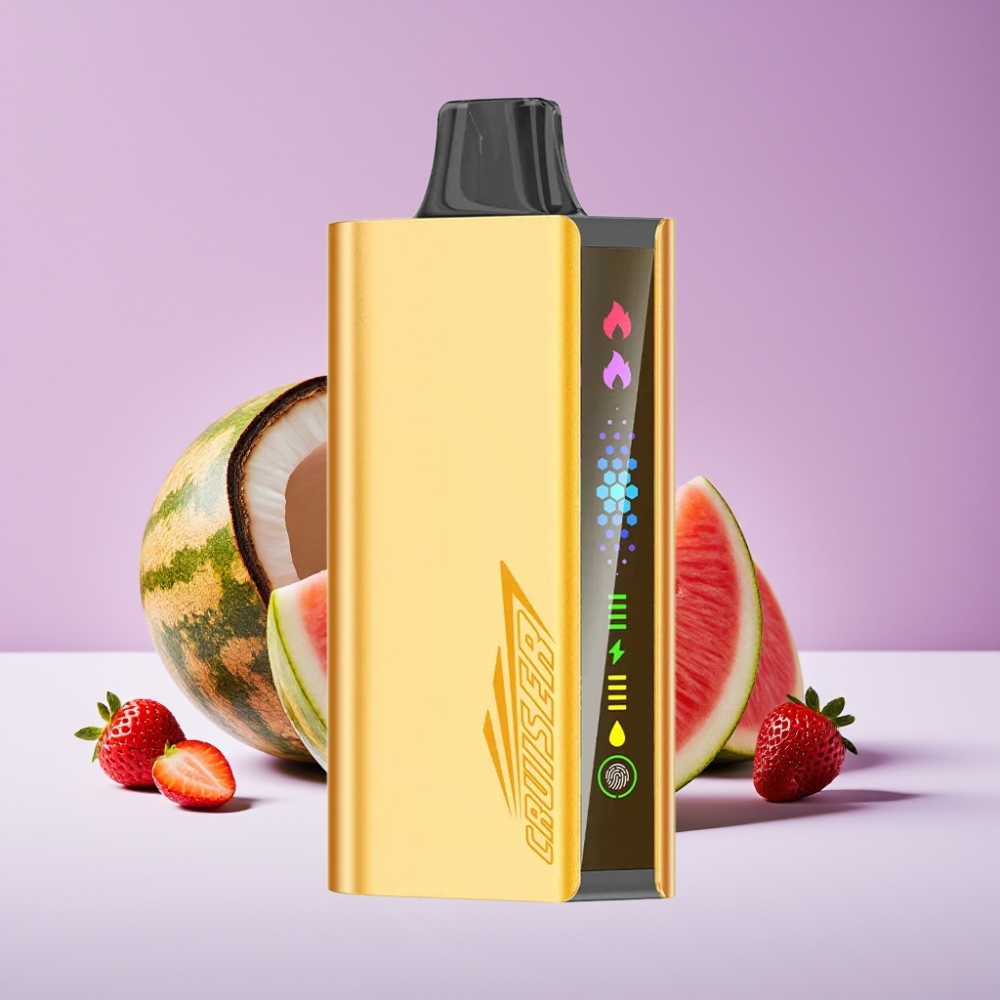 JNR Cruiser 12000 Puffs شريحة مزدوجة 1.2 أوم بطارية 3500 فروهة جوز هند بطيخ