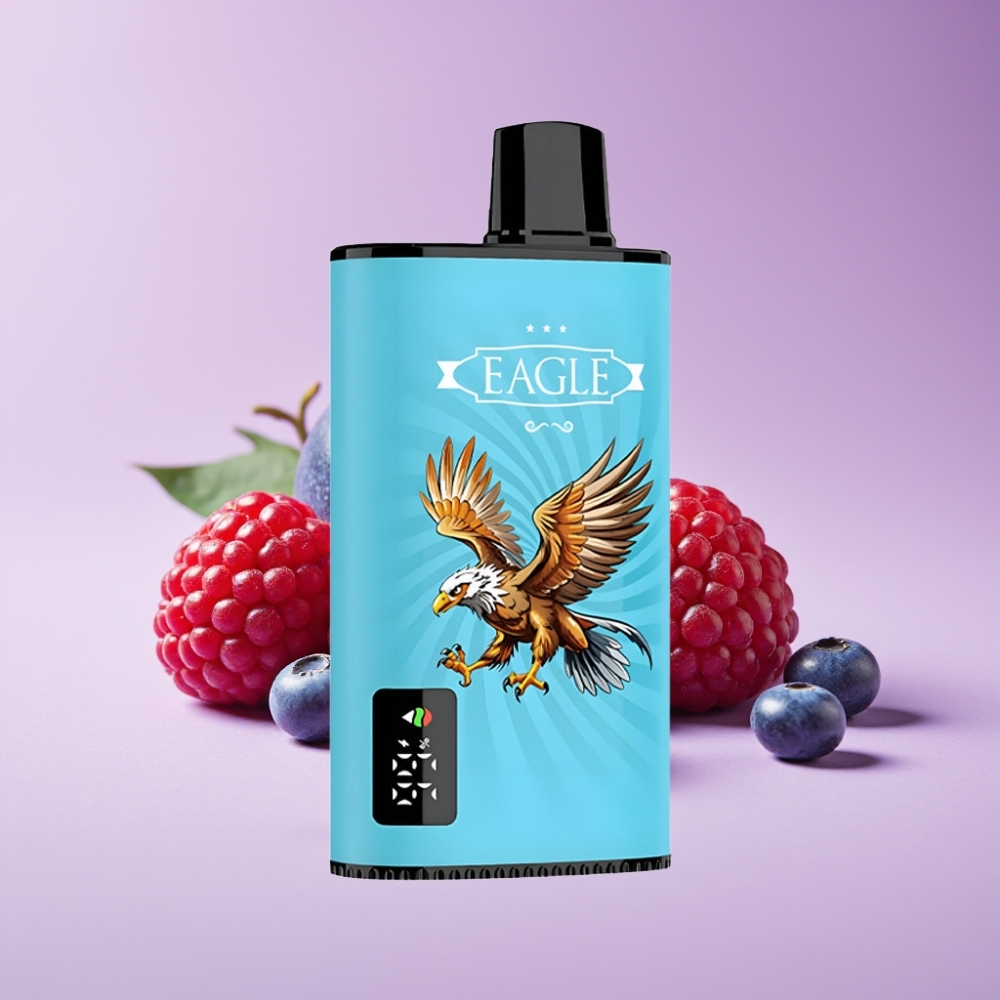 JNR EAGLE Smart 23000 نفخة شاشة رقمية 1.0ohm تيار هواء قابل للتعديل 750mAh نوع-C توت بلوبيري حامض توت العليق