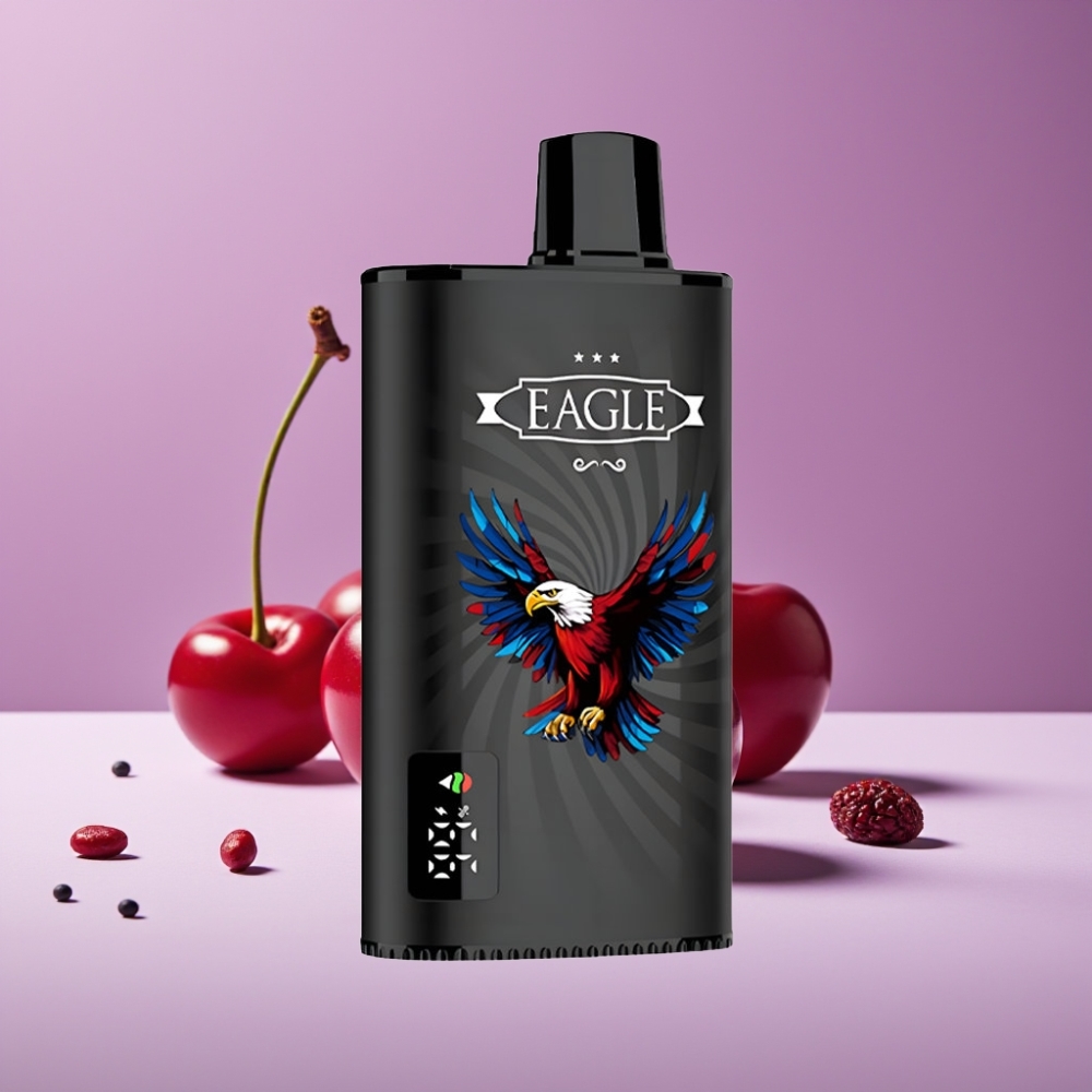 JNR EAGLE Smart 23000 Puffs شاشة رقمية 1.0ohm شبكة تعديل تدفق الهواء 750mAh كرز كولا