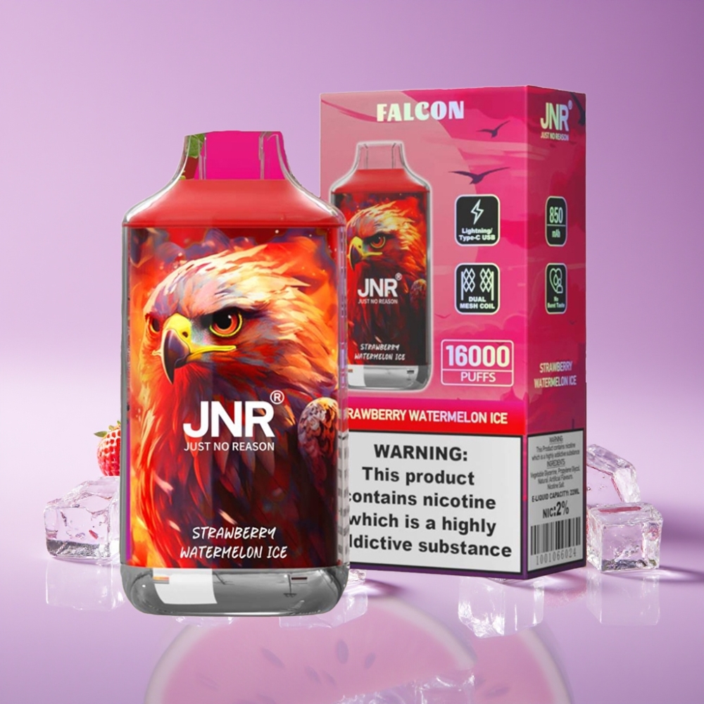 JNR Falcon 16000 Puffs 850mAh 22ml Dual Mesh Type C Strawberry Watermelon Ice