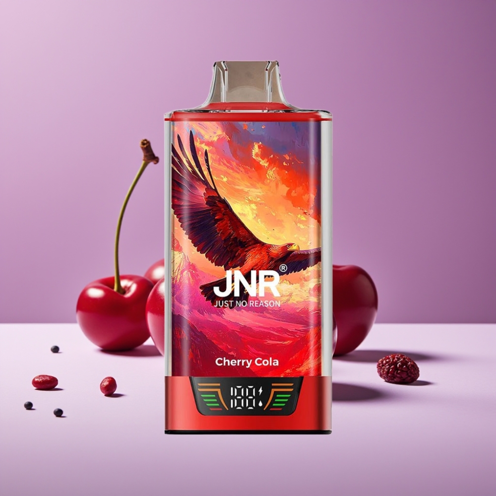 JNR Falcon Pro 28000 بشاشة ذكية ونوع سي و30مل كرز كولا