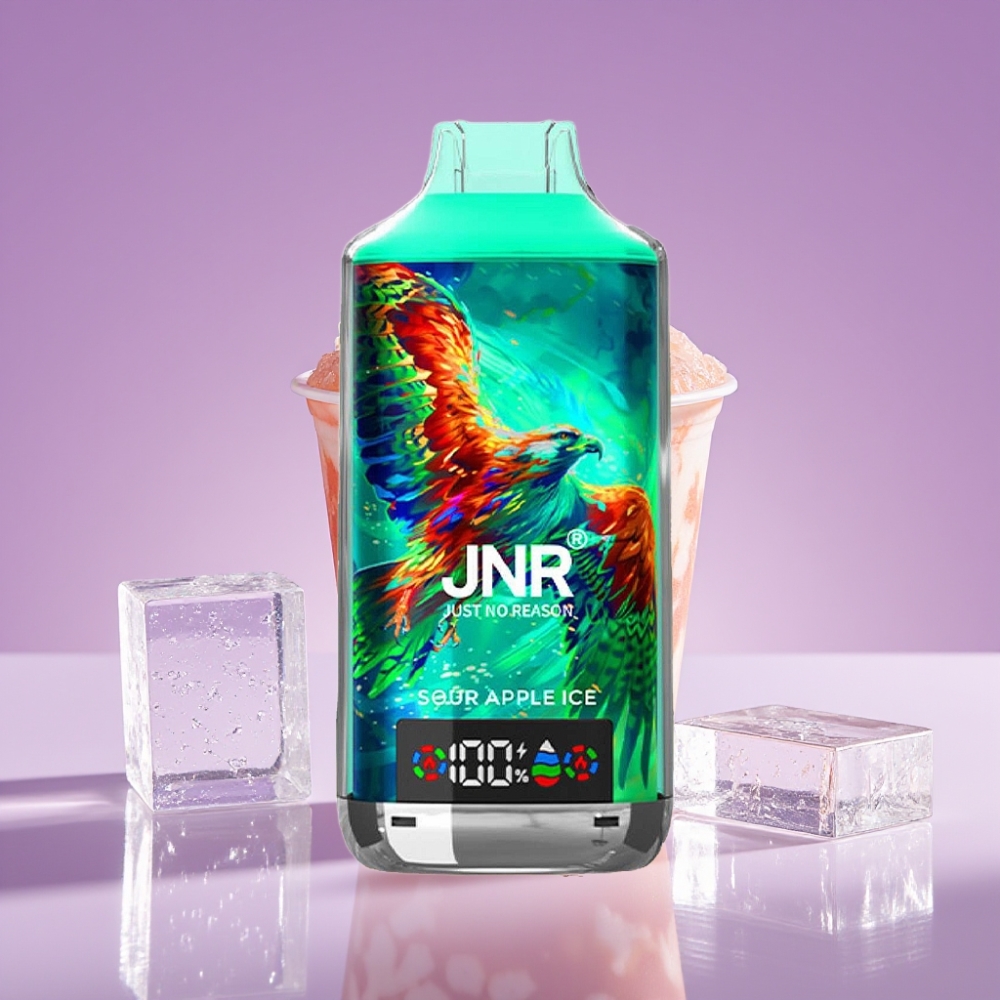JNR Falcon X 18000 Puffs 750mAh 24ml Dual Mesh Coil تفاحة حامضة مثلجة