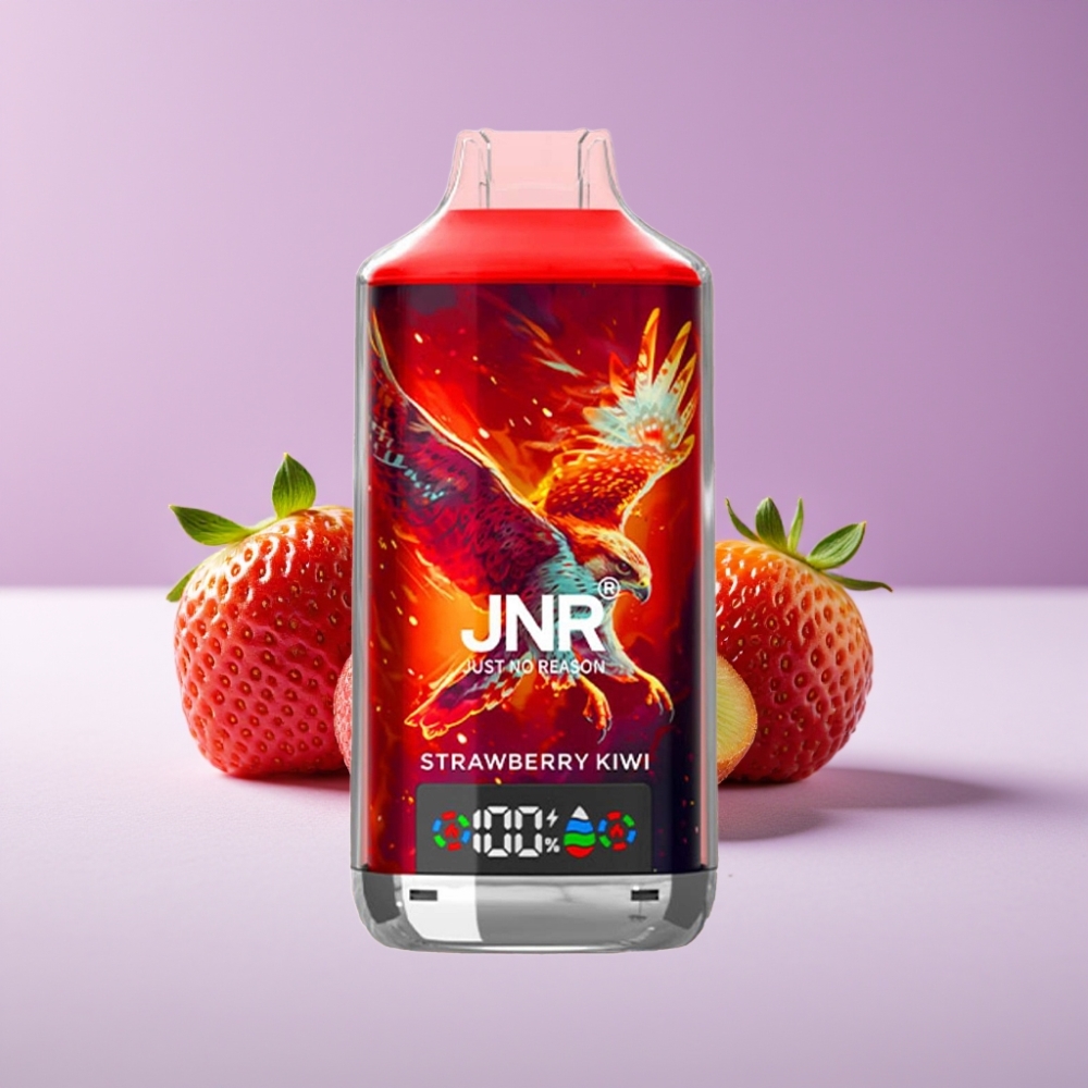 JNR Falcon X 18000 Puffs 750mAh 24ml Dual Mesh Coil شريحة فراولة كيوي