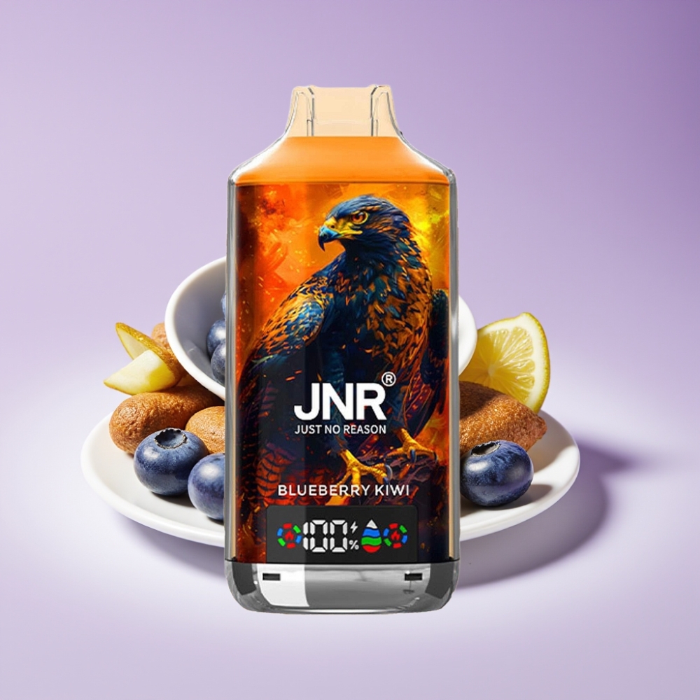 JNR Falcon X 18000 Puffs 750mAh 24ml ثنائي الملف الأزرق الكيوي