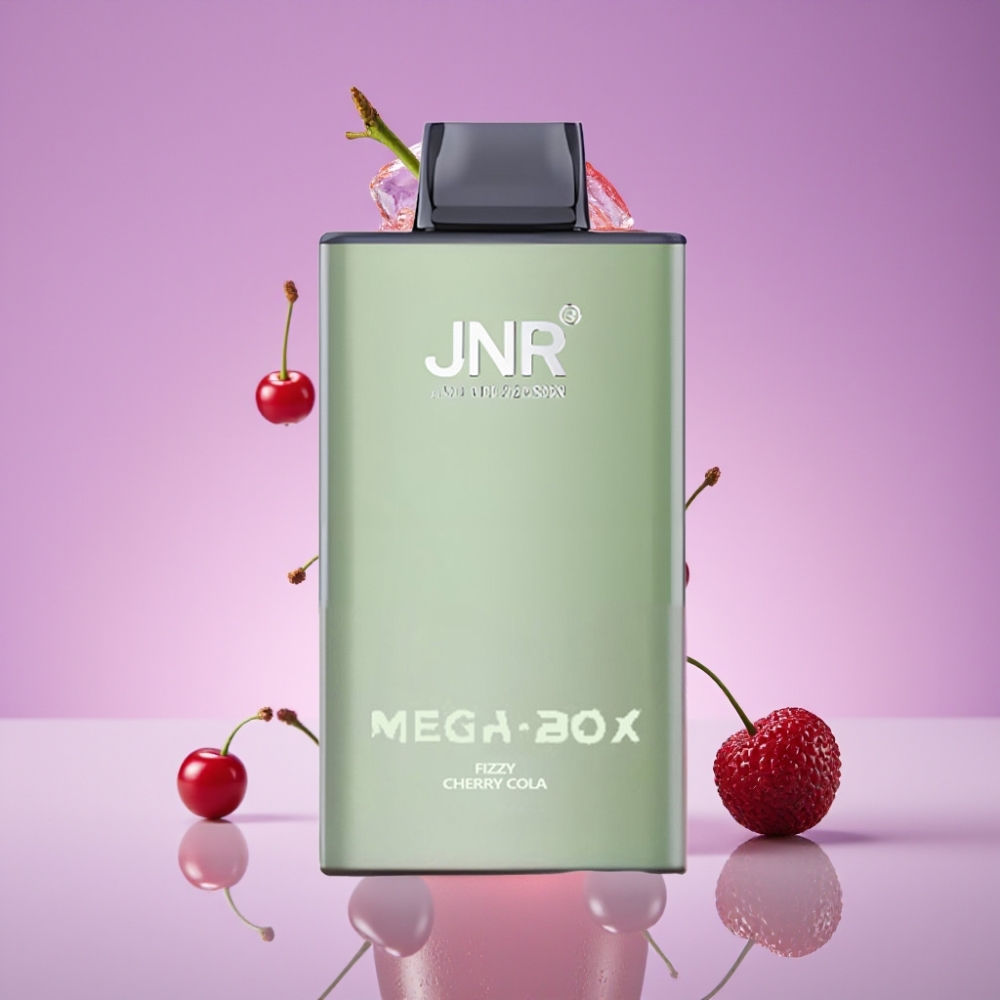 JNR Mega Box 25000 ميجا بوكس 25000 نفخة سعة سائل 30 مل بطارية 850 مللي أمبير فيزي تشيري كولا