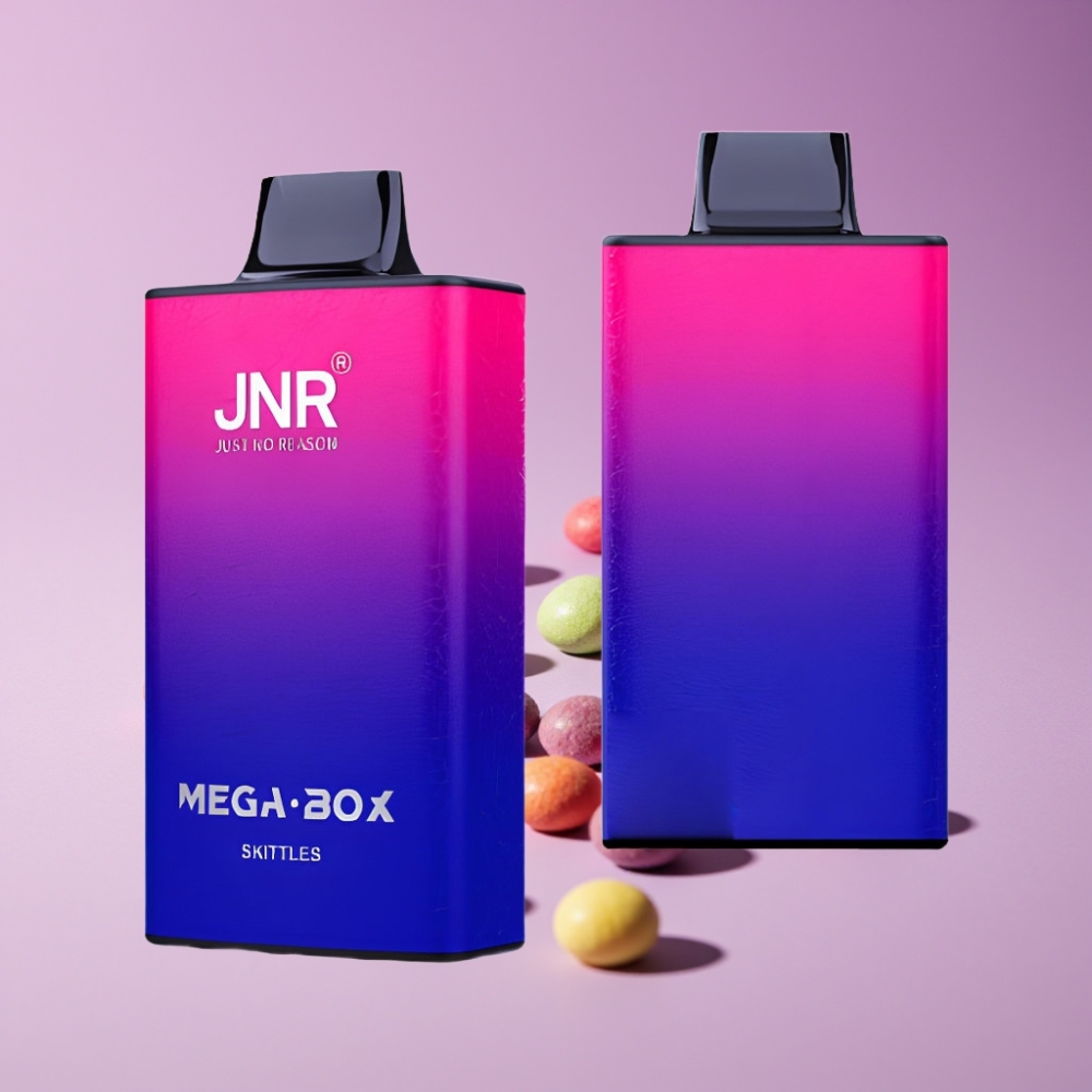 JNR Mega Box 25000 نفخة سكيتلز بسعة 30مل وبطارية 850mAh وشاحن Type-C