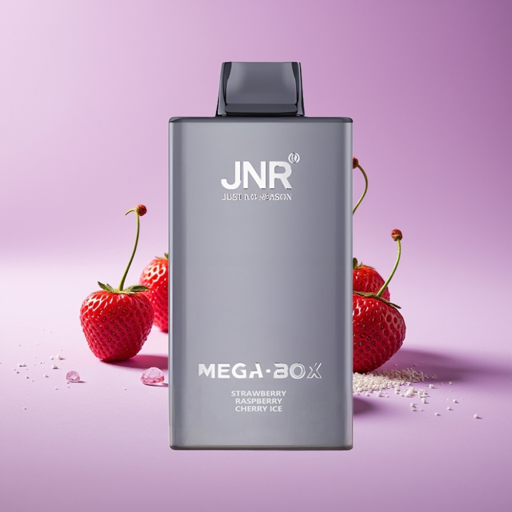 JNR Mega Box 25000 Puffs 30ml 850mAh Dual Mesh Strawberry Raspberry Cherry Ice