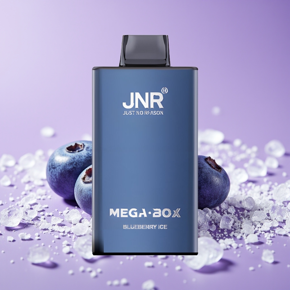 JNR Mega Box 25000 Puffs 30ml 850mAh ثنائي الملف الأزرق الجليدي