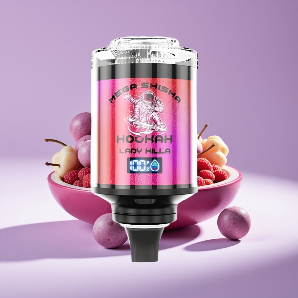 JNR Mega Shisha Hookah 100K شاشة ذكية 2200mAh قاتلة السيدات