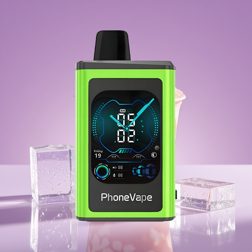 JNR PhoneVape 30000 نفخة بطارية 850mAh شاحن Type-C تفاحة حامضة مثلجة تحكم بالتطبيق