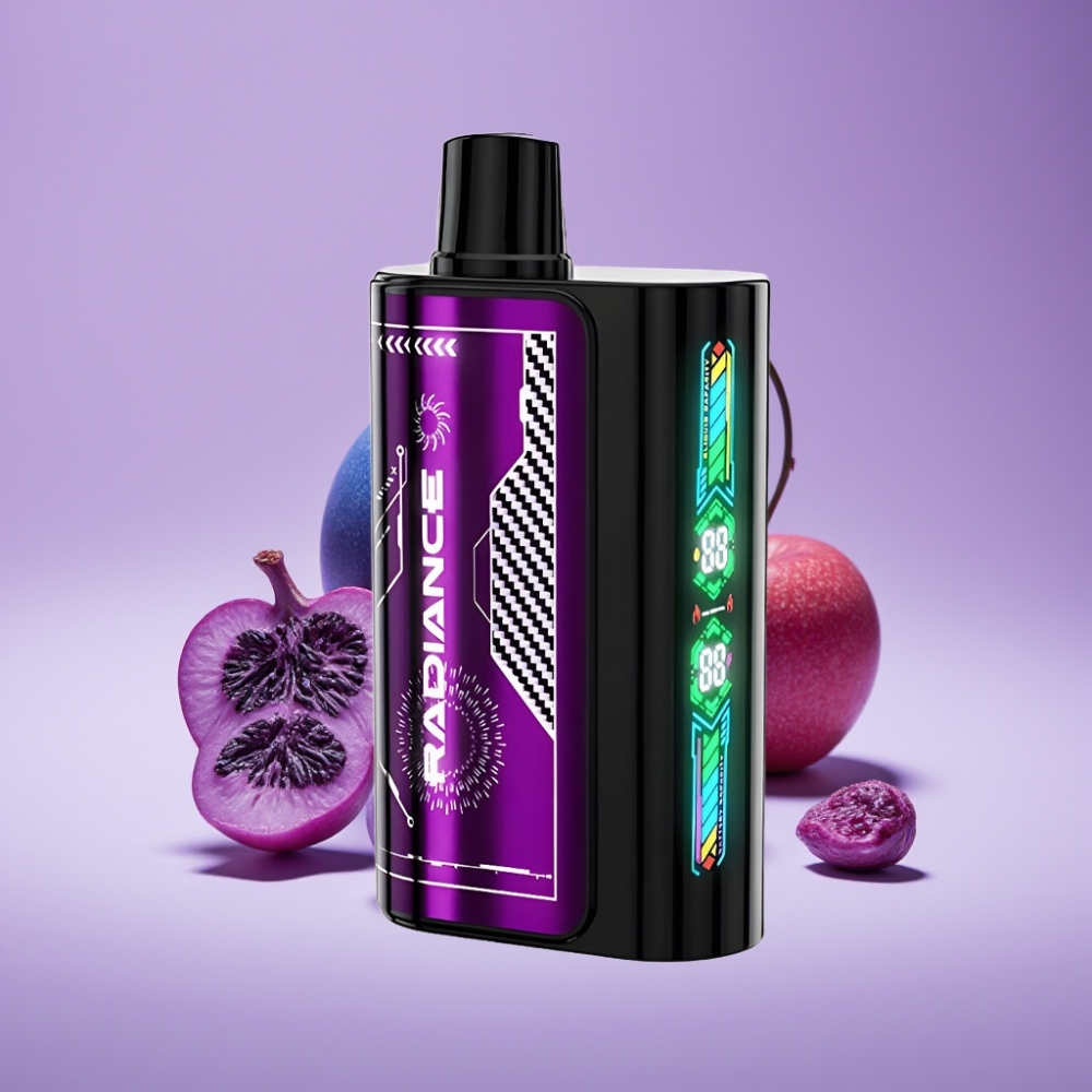 JNR Radiance 31000 نفخة شاشة ذكية بطارية قابلة لإعادة الشحن 950 مللي أمبير نوع-C نكهة التوت الأزرق الكرز