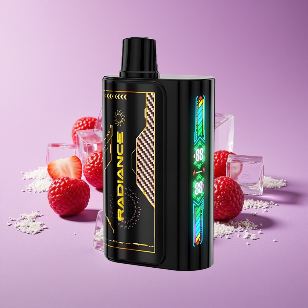 JNR Radiance 31000 نفخة شاشة ذكية بطارية 950 مللي أمبير نوع-C فراولة توت أحمر كرز مثلج
