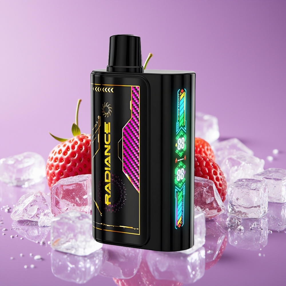 JNR Radiance 31000 نفخة شاشة ذكية بطارية قابلة لإعادة الشحن 950 مللي أمبير فراولة مثلجة