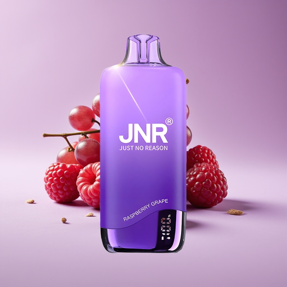 JNR Rainbow 10500 Puff 18ml توت العليق والعنب شبكة 0.8ohm