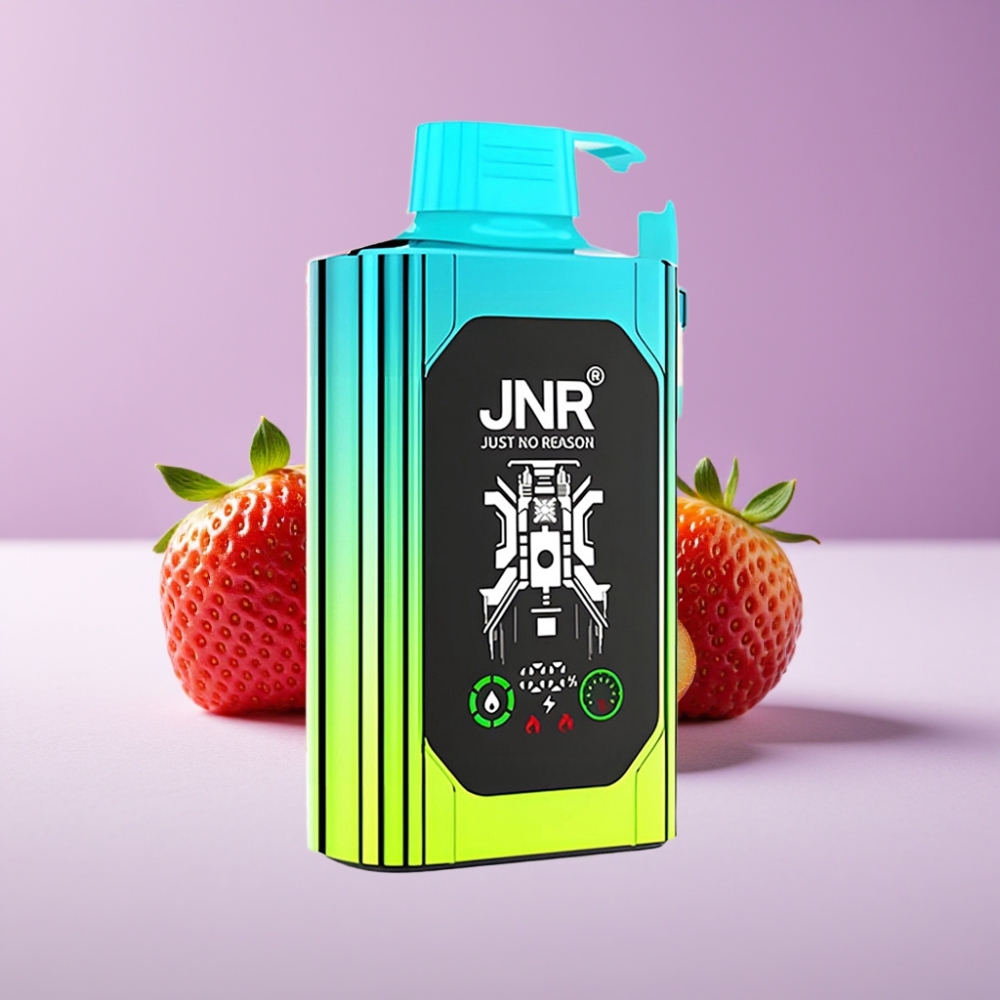 JNR Shisha Hookah Box 20500 نفخة شاشة عالية الدقة 1000 مللي أمبير 25 مل ثنائي ميش نوع-C فراولة كيوي