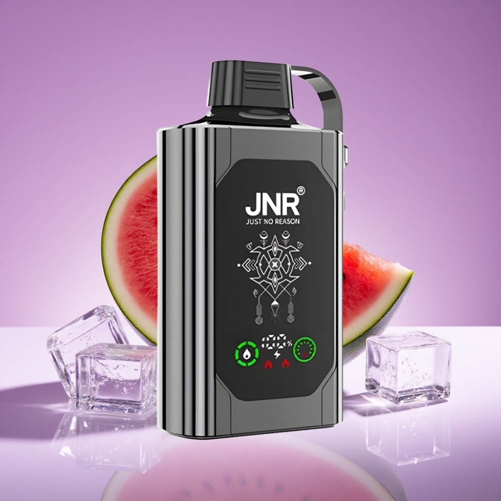 JNR Shisha Hookah Box 20500 نفخة شاشة HD بطارية 1000mAh سعة 25ml نوع-C بطعم بطيخ مثلج