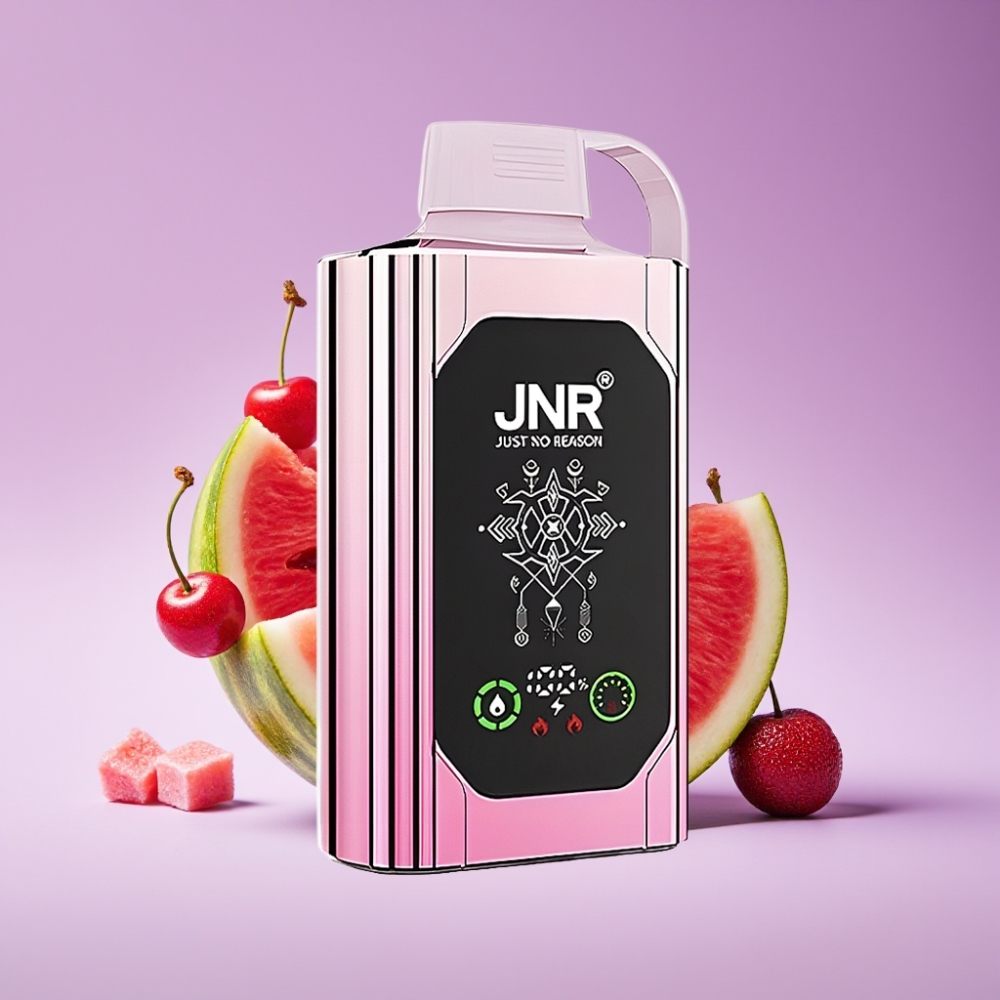 JNR Shisha Hookah Box 20500 HD بطارية ١٠٠٠ مللي أمبير سعة ٢٥ مللي ثنائي ملف شبكي شحن سريع نوع C ٠٪،٢٪،٥٪ نيكوتين كرزي بطيخ مثلج