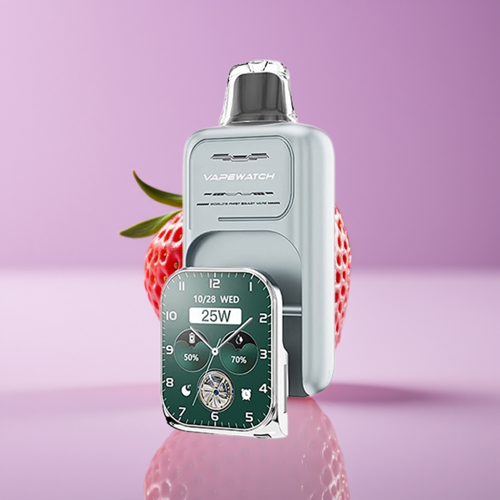 JNR VapeWatch 30000 نفخة سعة البطارية 1000mAh سعة السائل 19mL فراولة مثلجة