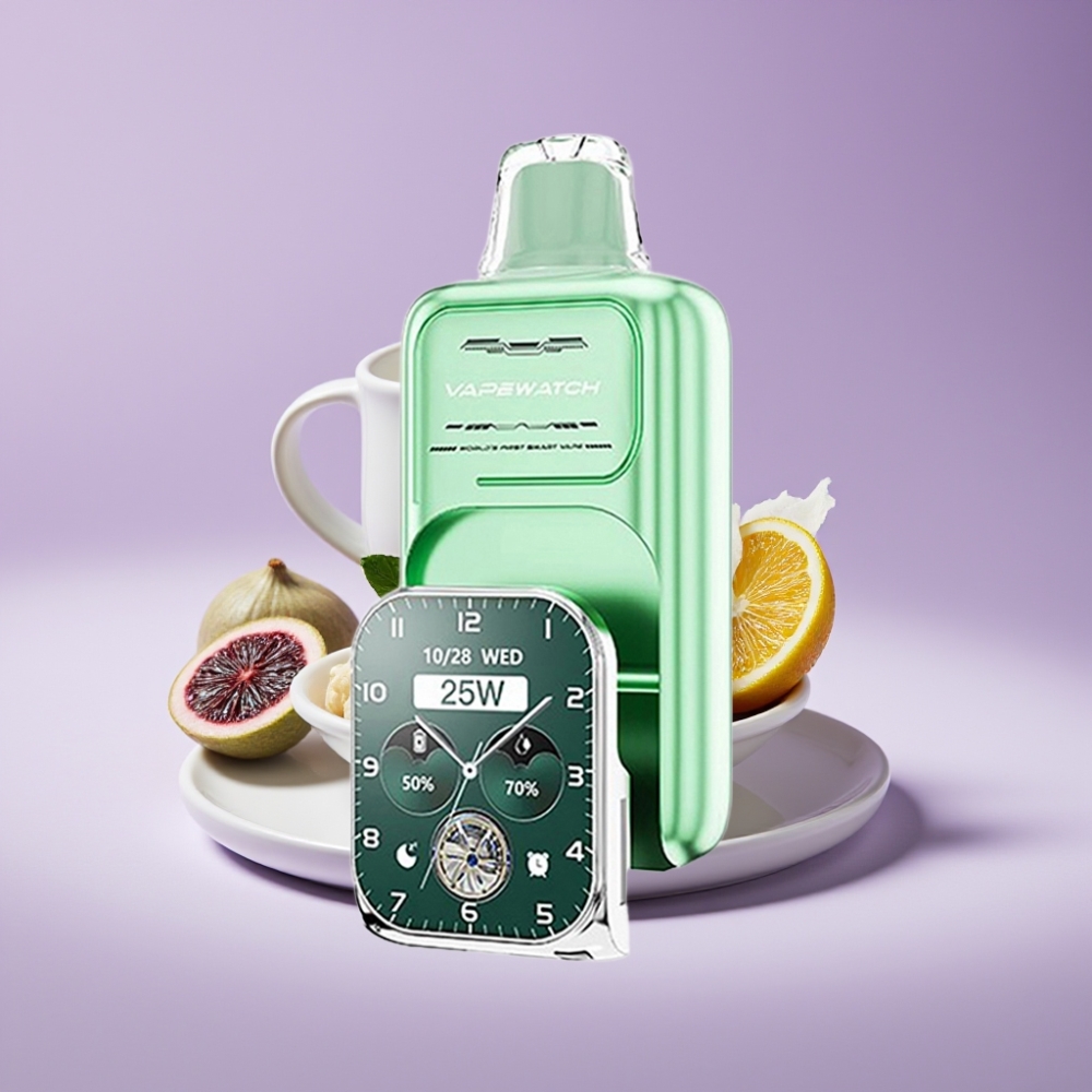 JNR VapeWatch 30000 نفخة سعة 19مل نيكوتين 5% بنكهة ميامي نعناع
