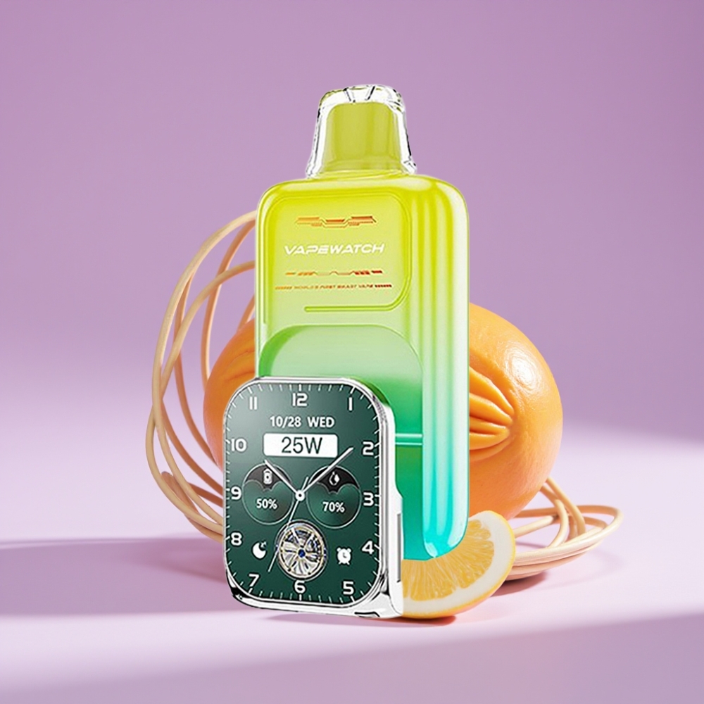 JNR VapeWatch 30000 نفخة سعة 19مل نيكوتين 5% برتقال مانجو