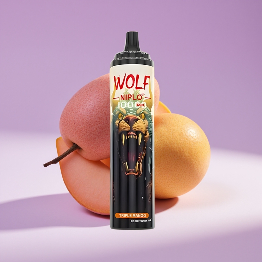 JNR Wolf Niplo 10000 Puffs 1.0Ohm 650mAh 20ml Type-C مانجو ثلاثي