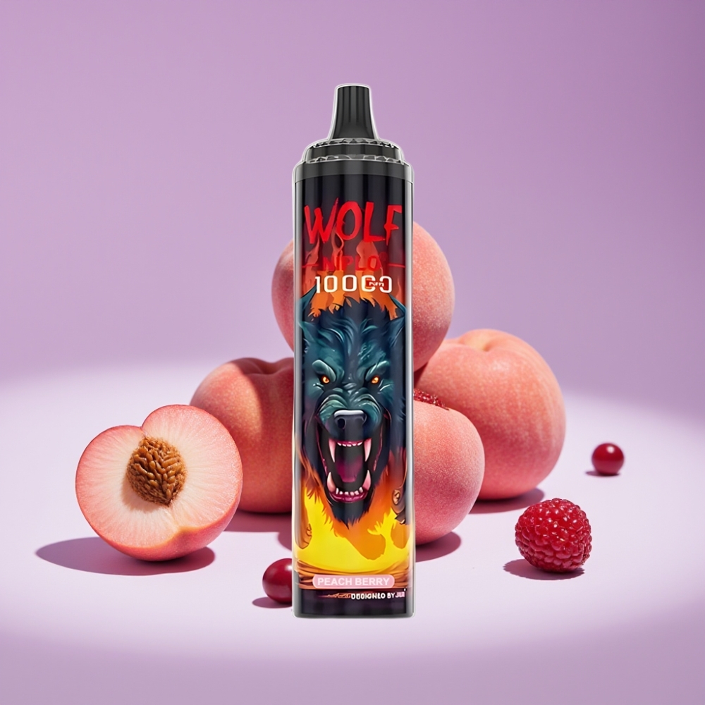 JNR Wolf Niplo 10000 Puffs 1.0 Ohm 650mAh 20ml خوخ وتوت