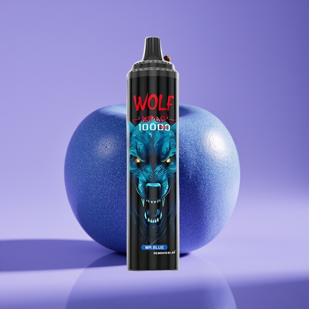 JNR Wolf Niplo 10000 Puffs 1.0 Ohm 650mAh 20ml Type-C السيد أزرق