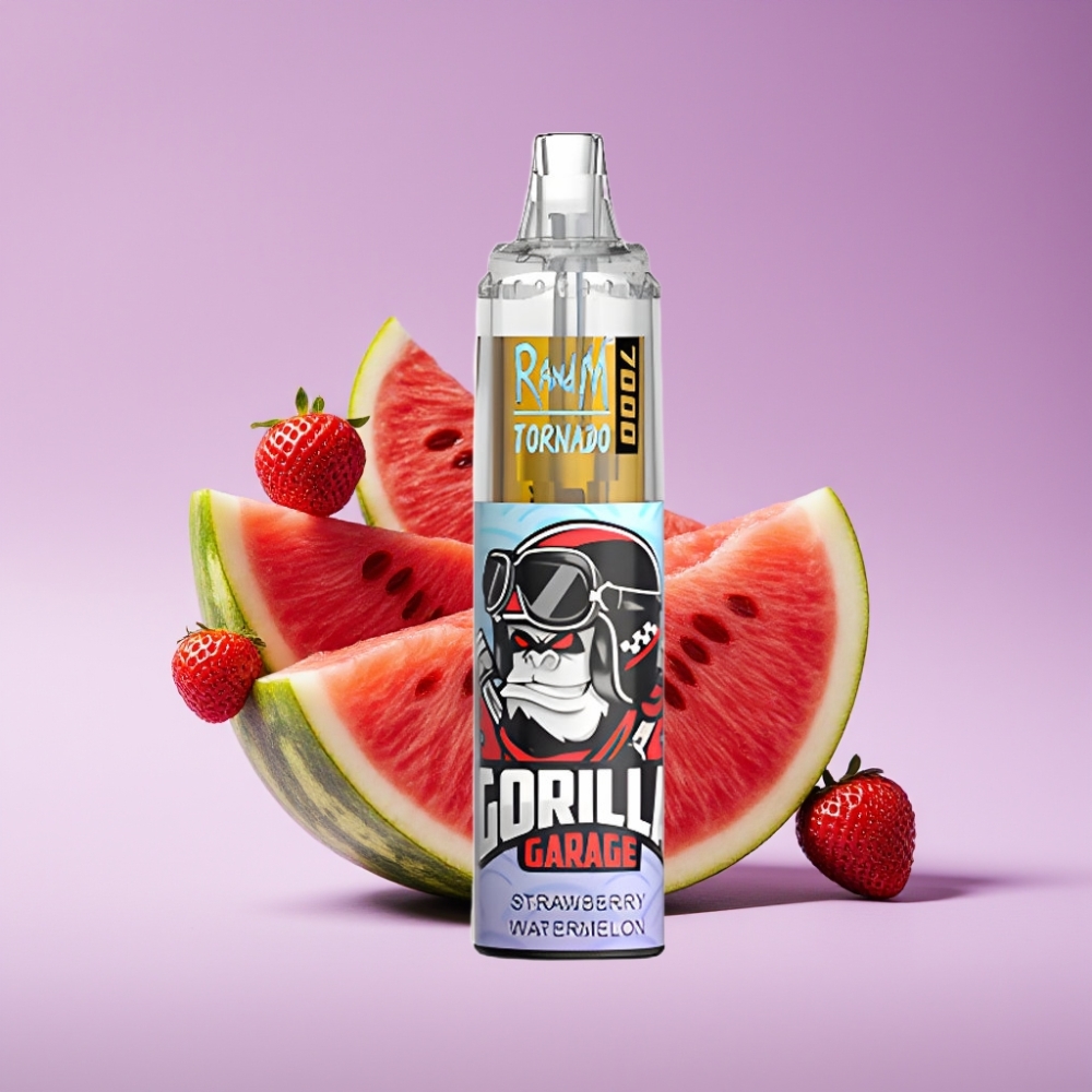 Fumot Tornado 7000 Puffs 14ML 850MAH Mesh Coil Type-C RGB Strawberry Watermelon