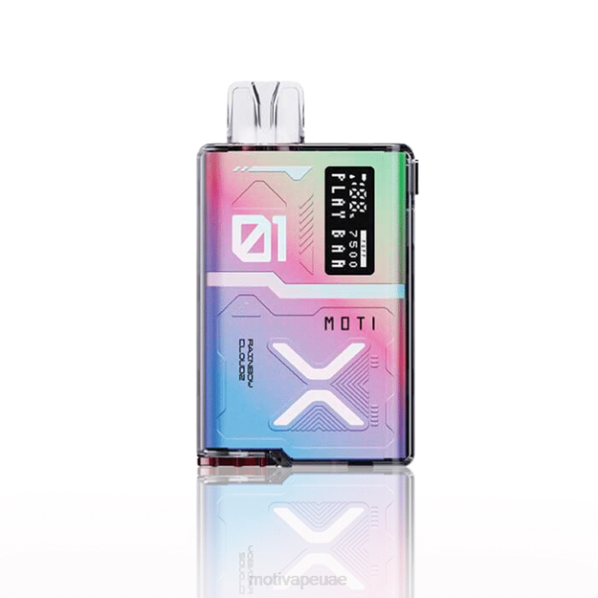 MOTI vape flavors - MOTI Play Bar 7500 سيجارة للاستعمال مرة واحدة (5%، 7500 نفسة) قوس قزح كلاودز 8624Y57