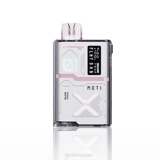 MOTI vape kit UAE - MOTI Play Bar 7500 سيجارة للاستعمال مرة واحدة (5%، 7500 نفسة) قنبلة وردية 8624Y58