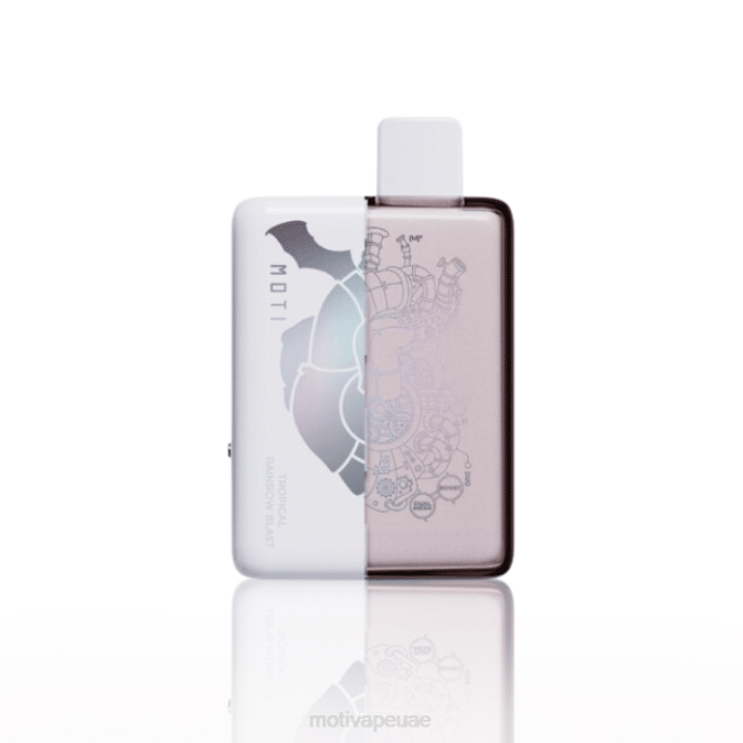 MOTI vape pods UAE - MOTI Duo 9000 سيجارة للاستعمال مرة واحدة (5%، 9000 نفسة) انفجار قوس قزح الاستوائي 8624Y72